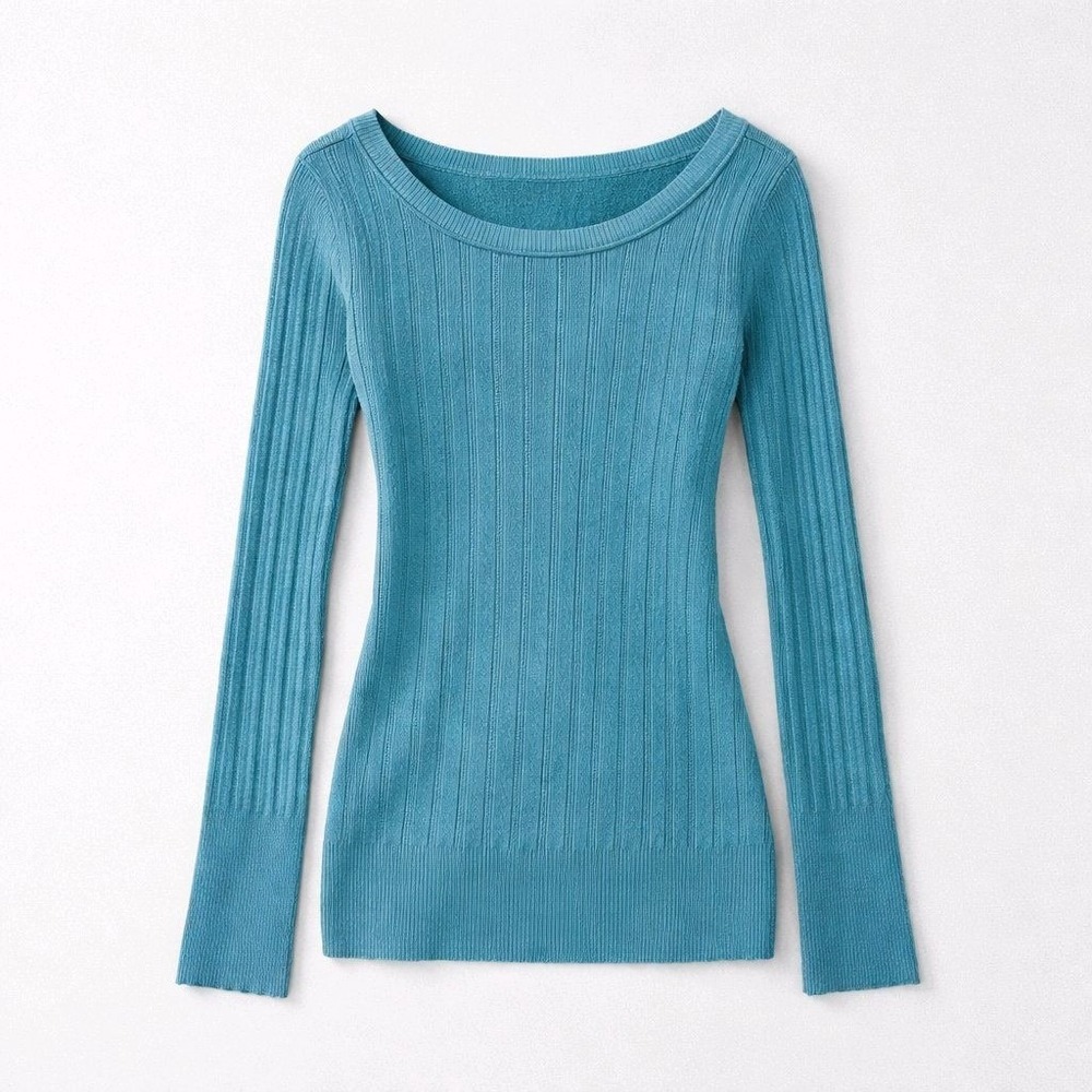 Mudd Teal Knit Pullover Soft Boho‎ Sweater Size large